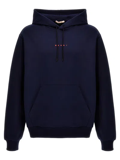 MARNI MARNI MEN LOGO PRINT HOODIE