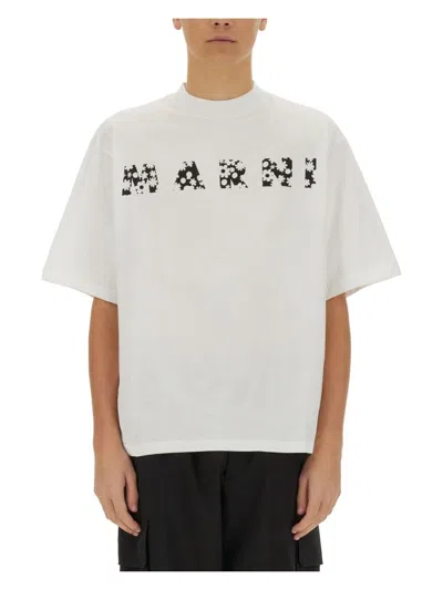MARNI MEN'S LOGO PRINT T SHIRT