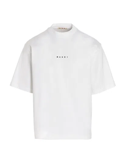 Marni Men Logo Printed T-shirt In White
