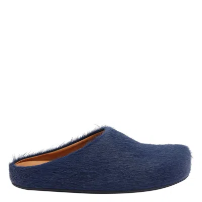 Marni Men Long Hair Fussbett Sabot In Multi