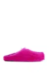 Marni Pink Fussbett Sabot Slip-on Loafers In Fuchsia