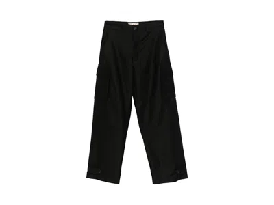 Pre-owned Marni Men's  Cotton Cargo Trousers In N Black