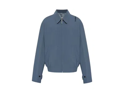 Pre-owned Marni Men's  Light Wool Collar Jacket In Dark Ash In Gray
