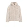 Marni Giacca In Ecopelliccia Con Cappuccio Removibile In Multicolor