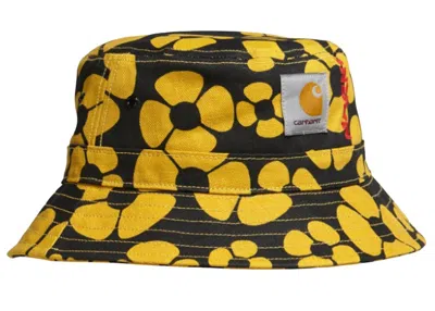 Pre-owned Marni Men's  X Carhartt Wip Bucket Hat In Black/sun Yellow