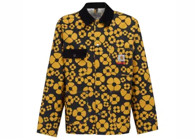 Pre-owned Marni Men's  X Carhartt Wip Work Jacket In Black/sun Yellow