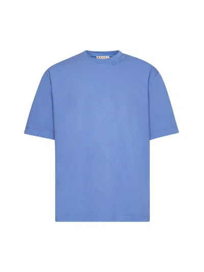 Marni Light Blue Jersey Oversized T-shirt