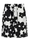 Marni Silk Bermuda Shorts With Black