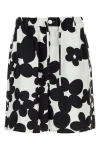 Marni Silk Bermuda Shorts With Black In Multicolor
