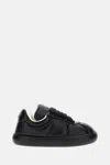Marni Padded Leather Sneakers With Flat Rubber Sole
