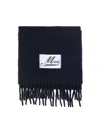 Marni Midnight Blue Alpaca Blend Scarf In Multicolor