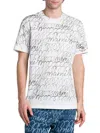 Marni Men's Scribble Cotton T-shirt In White