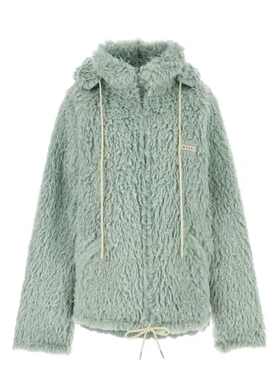 MARNI MEN'S SEA ECO FUR COAT