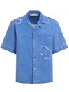 Marni Men Cotton Shirt In Blue