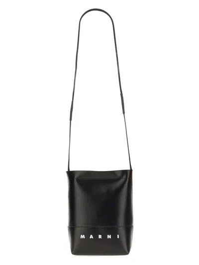 Marni Men's Shoulder Bag With Logo In Black