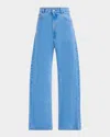 Marni Blue Organic Wide-leg Jeans In Cobalt