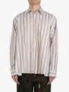 Marni Stripe Stitching Shirt In Stw60