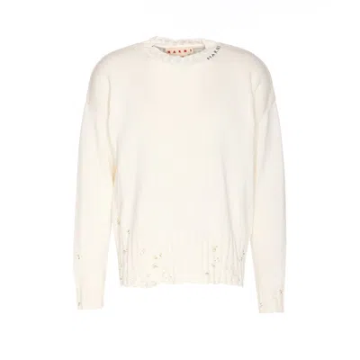 MARNI MARNI MEN SWEATER WITH MARNI SYMBOL EMBROIDERY