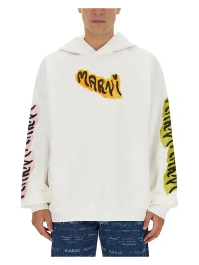 MARNI MEN'S SWEATSHIRT WITH LOGO