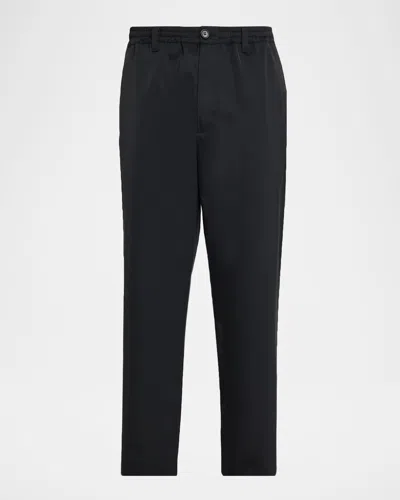 Marni Men's Taffeta Water-repellent Trousers In Black