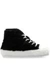 Marni Teddy Tennis Lace-up Trainers In Zo637 Black