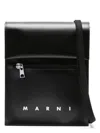 Marni Pouch On Strap Crossbody In Black