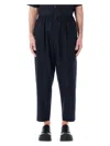 Marni Tropical Wool Cropped Pants In Men In Blue,black