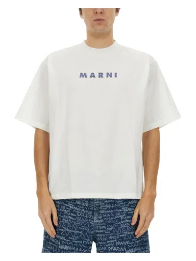 MARNI MEN'S TSHIRT WITH LOGO