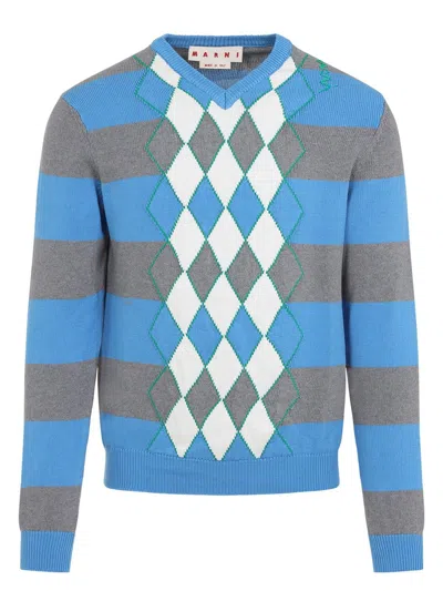 MARNI MEN'S V NECK SWEATER