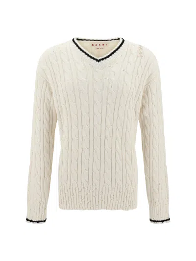 MARNI MARNI MEN V NECK SWEATER