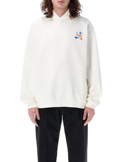 Marni Men's White Cotton Hoodie For Ss24