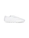 Marni Low-top Sneakers In Leather.round Toelace-up Fasteninglogo Patch At Tonguepanel Constructionchunky S In White