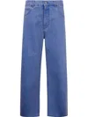 Marni Straight Leg Organic Denim Jeans In Blue