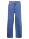 Marni Straight Leg Organic Denim Jeans In Blue