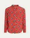 Marni Hemd Mit Wolves-print In Orange