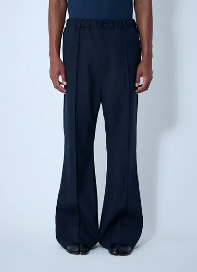 Marni Men Wool Pants In Blue