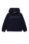 Marni Mended Sweatshirt With Patch In Blue
