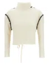 Marni Off-white Wool Cashmere Wrap Sweater