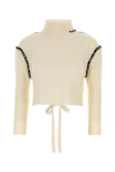 MARNI MENDING DETAIL CARDIGAN