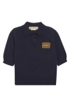 Marni Mending Logo Cashmere Sweater In Blue