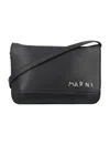 Marni Mending Shoulder Bag In Black