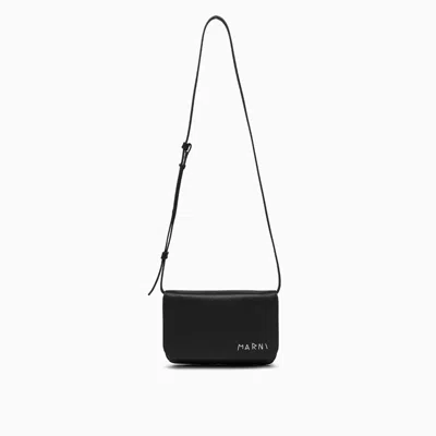Marni Mending Shoulder Bag In Black