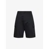 Marni Mens Black Patch-pocket Straight-leg Cotton Shorts In Black