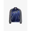 Marni Mens Blumarine Patch Raglan-sleeves Woven Jacket In Blue