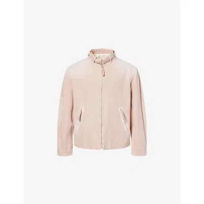 Marni Mens Cord D-ring-collar Long-sleeve Cotton Jacket In Pink