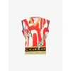Marni Mens Glass Graphic-intarsia V-neck Virgin-wool Knitted Vest In Transparent