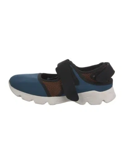 Pre-owned Marni Mesh Accents Sneakers In Blue