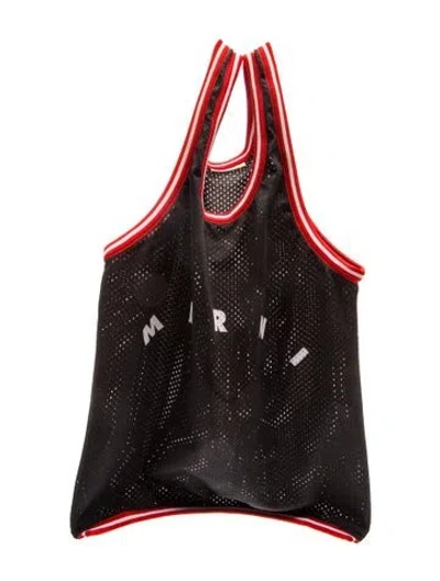 Pre-owned Marni Mesh Tote In Black
