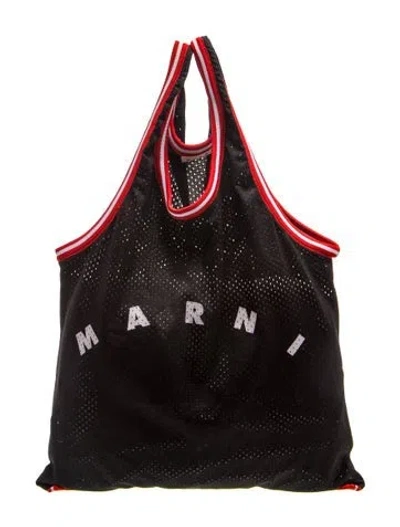 Pre-owned Marni Mesh Tote In Black