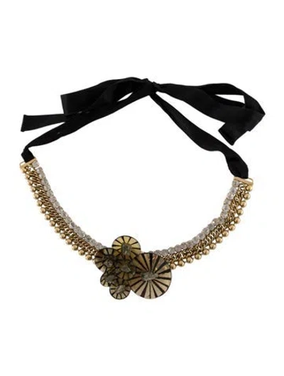 Pre-owned Marni Metal Chain-link Accents Waist Belt In Neutral